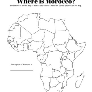 Morocco Printable Worksheets for Young Learners
