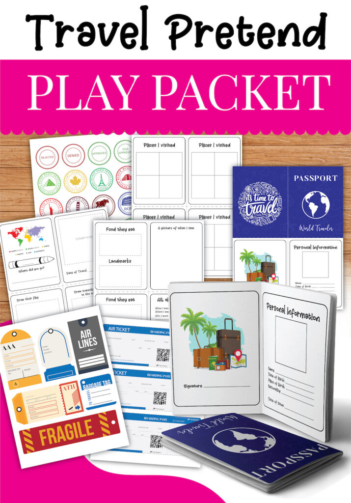 Passport Printable for Pretend Play - MarocMama - Shop